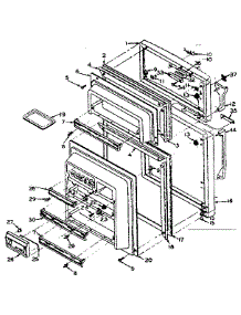 Refrigerator Door Parts parts for Kenmore Refrigerator 106.S14EL (106S14EL, 106 S14EL) from AppliancePartsPros.com