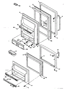 Door Parts parts for Kenmore Refrigerator 106.S14FS (106S14FS, 106 S14FS) from AppliancePartsPros.com