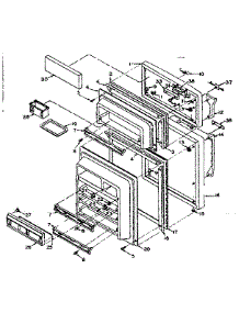 Door Parts parts for Kenmore Refrigerator 106.S16EL (106S16EL, 106 S16EL) from AppliancePartsPros.com