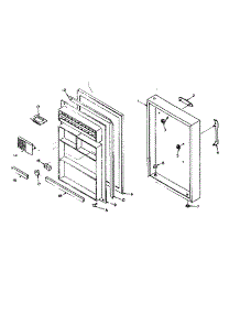 Door Parts parts for Kenmore Refrigerator 106T11A from AppliancePartsPros.com