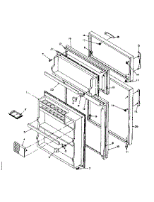 Door Parts parts for Kenmore Refrigerator 106T12D from AppliancePartsPros.com