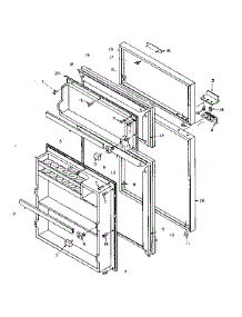 Door Parts parts for Kenmore Refrigerator 106.T12DSL (106T12DSL, 106 T12DSL) from AppliancePartsPros.com
