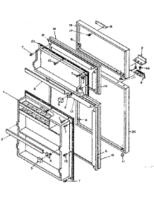 Door Parts parts for Kenmore Refrigerator 106.T12DSL1 (106T12DSL1, 106 T12DSL1) from AppliancePartsPros.com