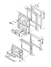 Door Parts parts for Kenmore Refrigerator 106.T13GIM1 (106T13GIM1, 106 T13GIM1) from AppliancePartsPros.com