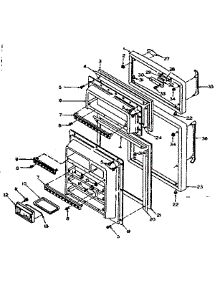 Door Parts parts for Kenmore Refrigerator 106.T14EL1 (106T14EL1, 106 T14EL1) from AppliancePartsPros.com