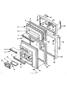 Door Parts parts for Kenmore Refrigerator 106.T14EX (106T14EX, 106 T14EX) from AppliancePartsPros.com