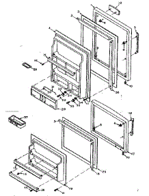 Door Parts parts for Kenmore Refrigerator 106T14F from AppliancePartsPros.com