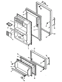 Door Parts parts for Kenmore Refrigerator 106.T14FSL (106T14FSL, 106 T14FSL) from AppliancePartsPros.com