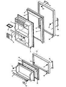 Door Parts parts for Kenmore Refrigerator 106.T14FSL1 (106T14FSL1, 106 T14FSL1) from AppliancePartsPros.com
