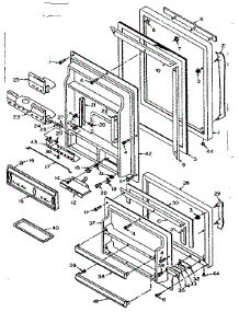 Door Parts parts for Kenmore Refrigerator 106.T15GIM (106T15GIM, 106 T15GIM) from AppliancePartsPros.com