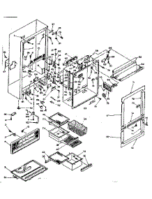 Cabinet Parts parts for Kenmore Refrigerator 106.T15GIM1 (106T15GIM1, 106 T15GIM1) from AppliancePartsPros.com