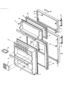 Door Parts parts for Kenmore Refrigerator 106.U12DA (106U12DA, 106 U12DA) from AppliancePartsPros.com