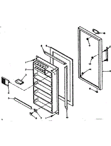 Door Parts parts for Kenmore Refrigerator 106U13M from AppliancePartsPros.com