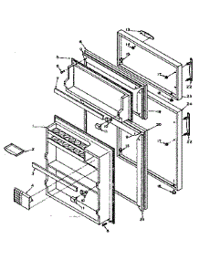 Refrigerator Door Parts parts for Kenmore Refrigerator 106.U14D1ML (106U14D1ML, 106 U14D1ML) from AppliancePartsPros.com