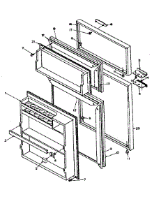 Refrigerator Door Parts parts for Kenmore Refrigerator 106.U14DS (106U14DS, 106 U14DS) from AppliancePartsPros.com