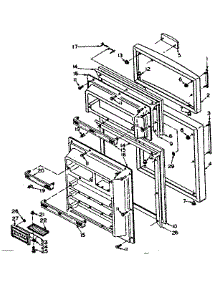Refrigerator Door Parts parts for Kenmore Refrigerator 106U14E from AppliancePartsPros.com
