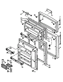 Refrigerator Door Parts parts for Kenmore Refrigerator 106.U14EIM (106U14EIM, 106 U14EIM) from AppliancePartsPros.com