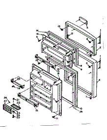 Door Parts parts for Kenmore Refrigerator 106.U14ESL1 (106U14ESL1, 106 U14ESL1) from AppliancePartsPros.com
