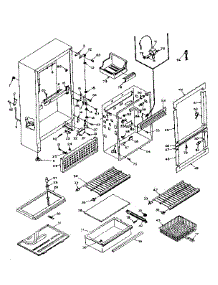 Refrigerator Cabinet Parts parts for Kenmore Refrigerator 106.U14FSIM (106U14FSIM, 106 U14FSIM) from AppliancePartsPros.com