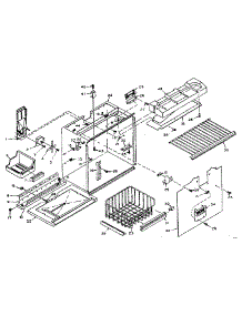 Freezer Section Parts parts for Kenmore Refrigerator 106.U14GIM (106U14GIM, 106 U14GIM) from AppliancePartsPros.com