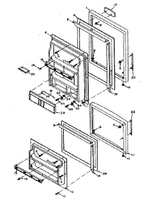 Door Parts parts for Kenmore Refrigerator 106.U14GS (106U14GS, 106 U14GS) from AppliancePartsPros.com