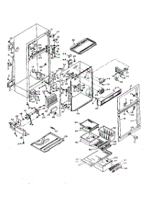 Refrigerator Cabinet parts for Kenmore Refrigerator 106.U16EIM (106U16EIM, 106 U16EIM) from AppliancePartsPros.com