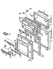 Door Parts parts for Kenmore Refrigerator 106.U16EIML1 (106U16EIML1, 106 U16EIML1) from AppliancePartsPros.com
