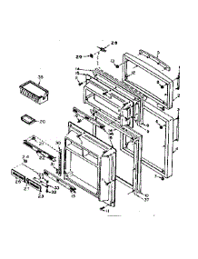 Refrigerator Door parts for Kenmore Refrigerator 106.U16EL (106U16EL, 106 U16EL) from AppliancePartsPros.com