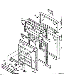 Door Parts parts for Kenmore Refrigerator 106.U16ESL2 (106U16ESL2, 106 U16ESL2) from AppliancePartsPros.com