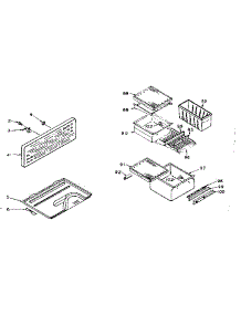Refrigerator Cabinet Parts parts for Kenmore Refrigerator 106.U16G1 (106U16G1, 106 U16G1) from AppliancePartsPros.com