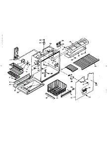 Refrigerator Freezer Section Parts parts for Kenmore Refrigerator 106.U16G1 (106U16G1, 106 U16G1) from AppliancePartsPros.com