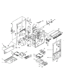 Refrigerator Cabinet Parts parts for Kenmore Refrigerator 106.U16GIM (106U16GIM, 106 U16GIM) from AppliancePartsPros.com