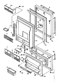 Refrigerator Door Parts parts for Kenmore Refrigerator 106.U16GIM (106U16GIM, 106 U16GIM) from AppliancePartsPros.com