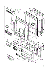 Refrigerator Door Parts parts for Kenmore Refrigerator 106.U16GL (106U16GL, 106 U16GL) from AppliancePartsPros.com