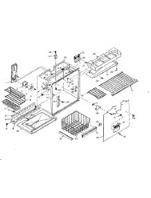 Refrigerator Freezer Section Parts parts for Kenmore Refrigerator 106.U16GL (106U16GL, 106 U16GL) from AppliancePartsPros.com