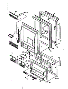 Refrigerator Door Parts parts for Kenmore Refrigerator 106.U18GIM (106U18GIM, 106 U18GIM) from AppliancePartsPros.com