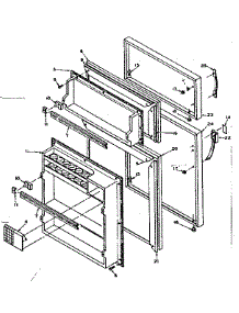 Door Parts parts for Kenmore Refrigerator 106W12B from AppliancePartsPros.com