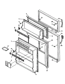 Door Parts parts for Kenmore Refrigerator 106.W12DL (106W12DL, 106 W12DL) from AppliancePartsPros.com