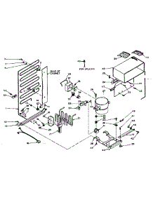 Unit Parts parts for Kenmore Refrigerator 106.W14B1 (106W14B1, 106 W14B1) from AppliancePartsPros.com