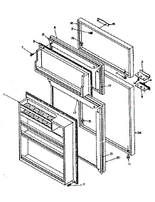 Door Parts parts for Kenmore Refrigerator 106.W14BAL1 (106W14BAL1, 106 W14BAL1) from AppliancePartsPros.com