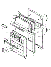 Door Parts parts for Kenmore Refrigerator 106.W14BIM (106W14BIM, 106 W14BIM) from AppliancePartsPros.com