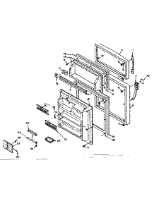 Door Parts parts for Kenmore Refrigerator 106.W14D2 (106W14D2, 106 W14D2) from AppliancePartsPros.com
