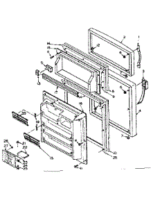 Door Parts parts for Kenmore Refrigerator 106.W14DL5 (106W14DL5, 106 W14DL5) from AppliancePartsPros.com