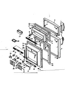 Door Parts parts for Kenmore Refrigerator 106W14E from AppliancePartsPros.com