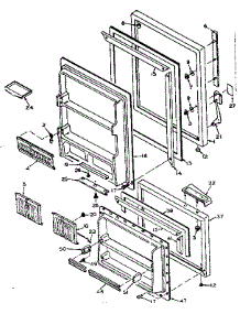 Door Parts parts for Kenmore Refrigerator 106.W14FL1 (106W14FL1, 106 W14FL1) from AppliancePartsPros.com