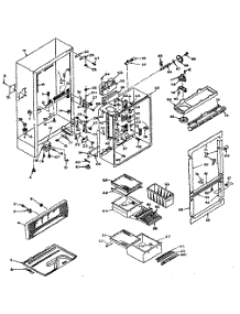 Cabinet Parts parts for Kenmore Refrigerator 106.W14GIM (106W14GIM, 106 W14GIM) from AppliancePartsPros.com