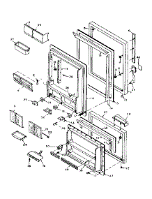 Door Parts parts for Kenmore Refrigerator 106.W14GIML2 (106W14GIML2, 106 W14GIML2) from AppliancePartsPros.com