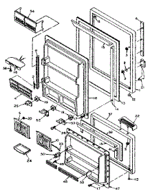 Door Parts parts for Kenmore Refrigerator 106.W14GIML5 (106W14GIML5, 106 W14GIML5) from AppliancePartsPros.com