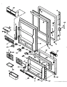 Door Parts parts for Kenmore Refrigerator 106.W14GL (106W14GL, 106 W14GL) from AppliancePartsPros.com