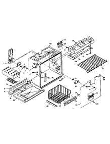 Freezer Section Parts parts for Kenmore Refrigerator 106.W14GL (106W14GL, 106 W14GL) from AppliancePartsPros.com